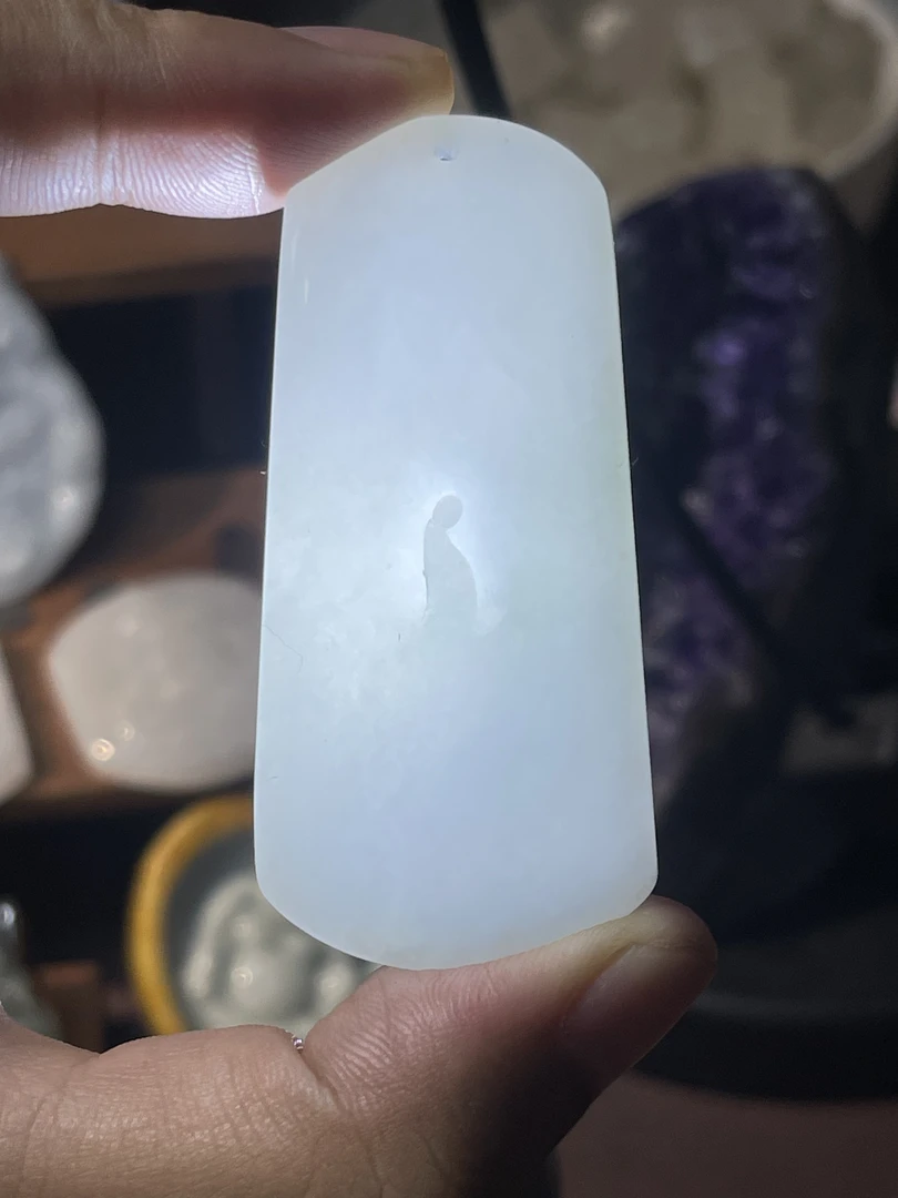 天然缅甸翡翠a货“悟道”时尚男女款平安无事精美通透巧雕