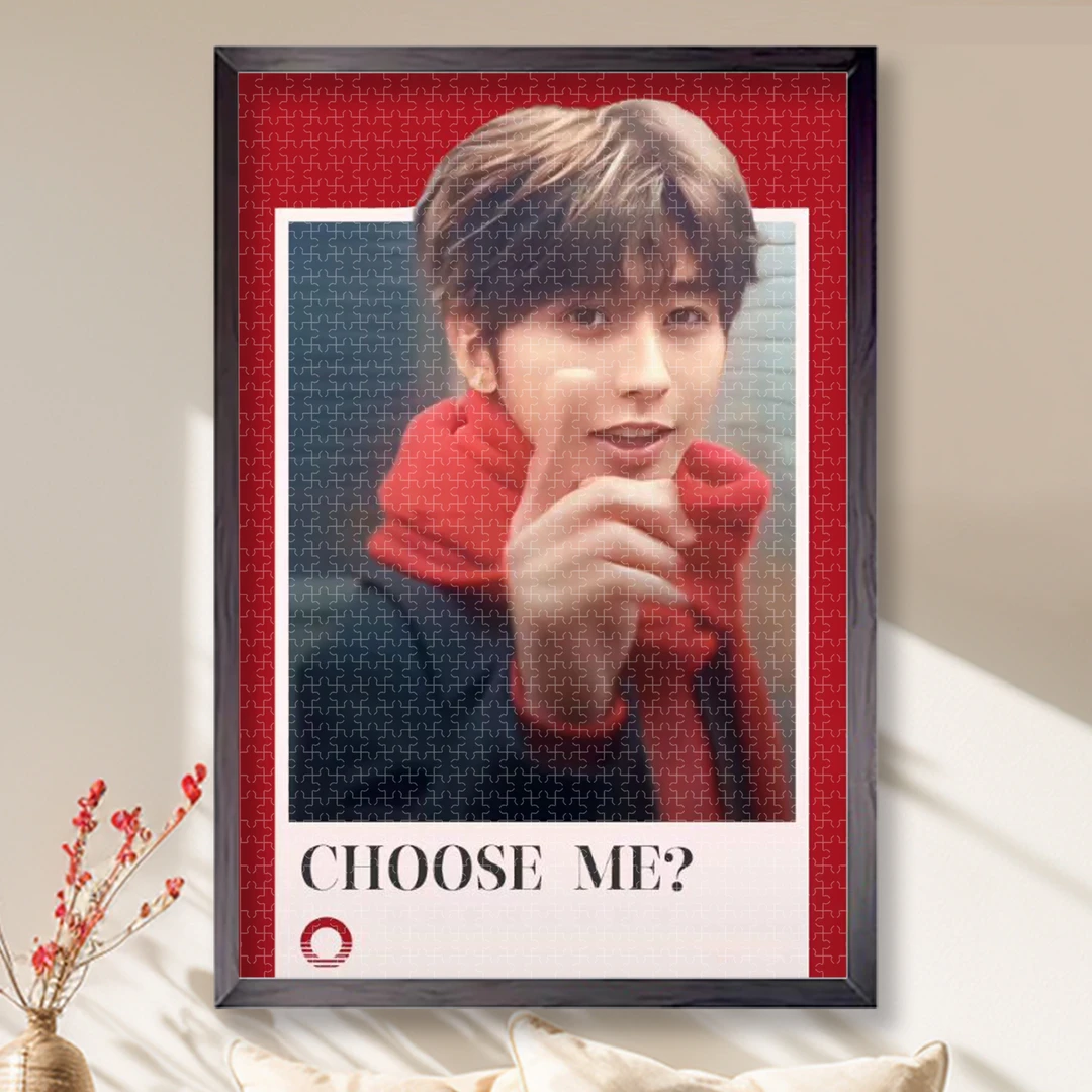 ikun拼图装饰送原图海报（可带相框）高级灰卡送礼壁画装饰