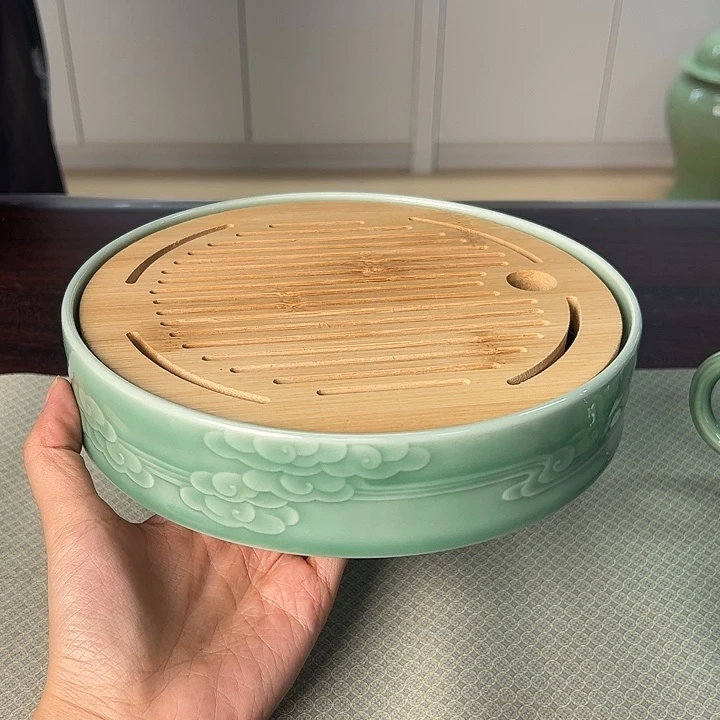 龙泉云间青瓷小米茶器
