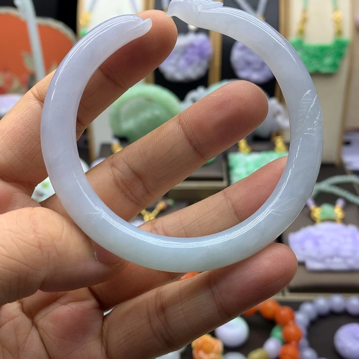 翡翠未镶嵌手链翡翠手镯圈口55.5