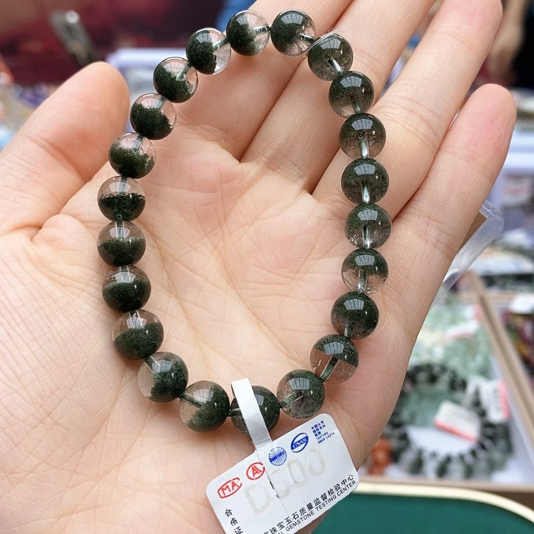 水晶手链未镶嵌D500 绿幽灵 8m+