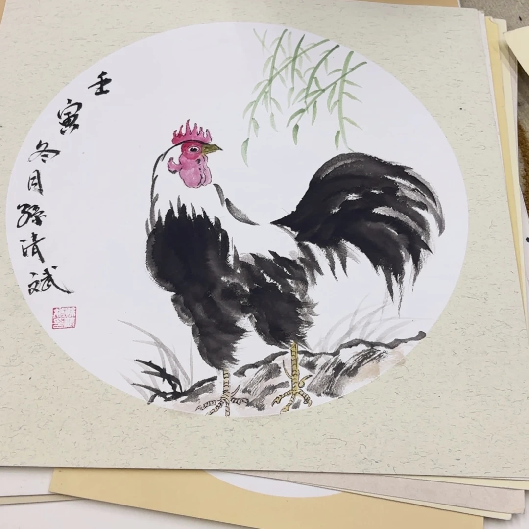 国画50-50卡纸作品艺
