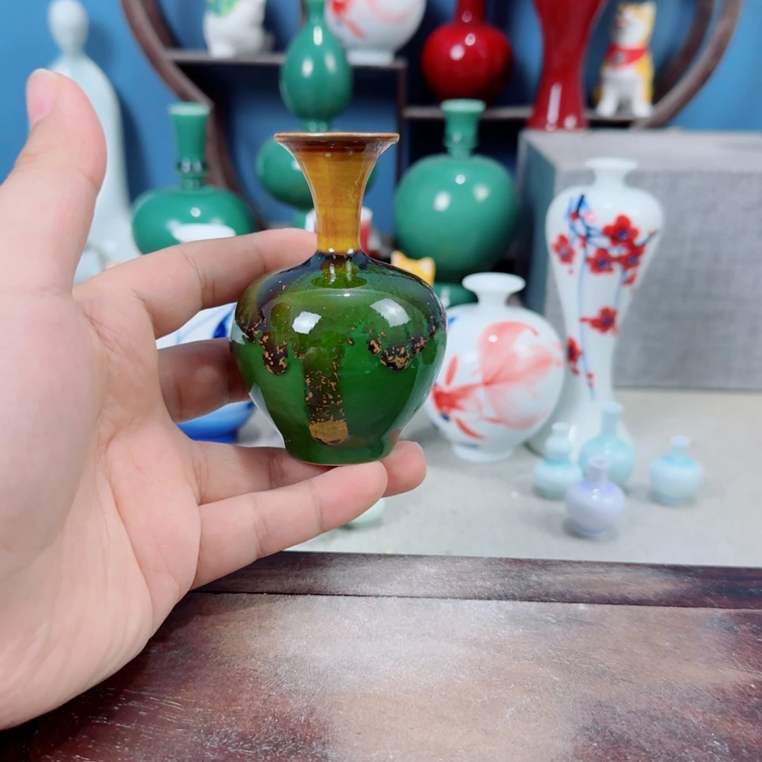 陶瓷手工小花器摆件
