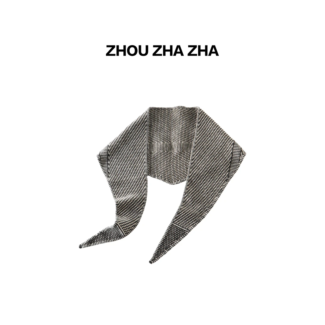 【周炸炸】羊毛绒帽女秋冬连体帽围巾#531785
