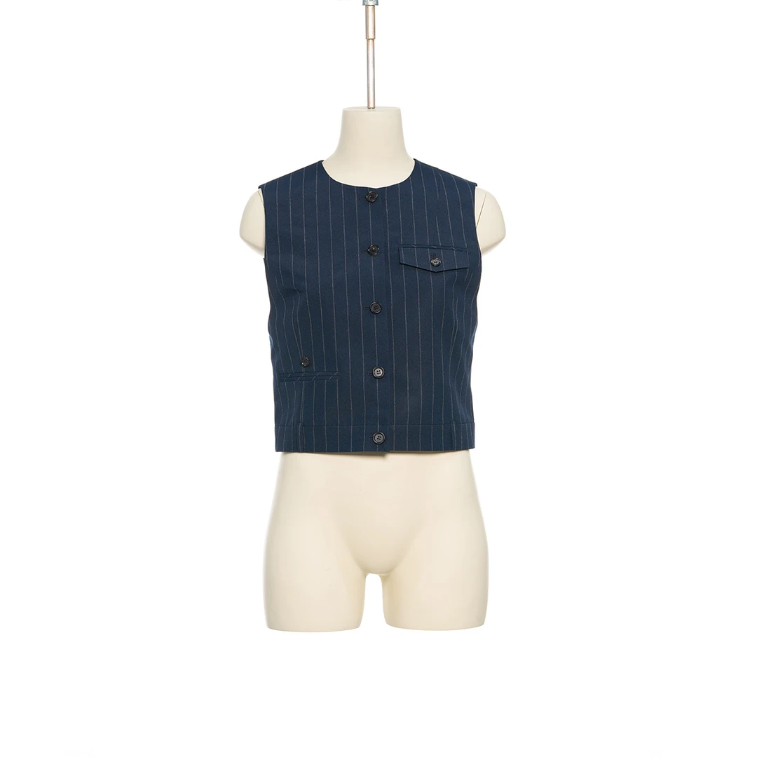 PB 简约复古马夹25年秋PB2530222W   ——3190