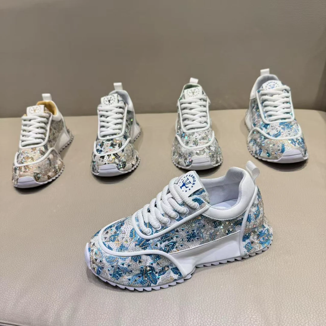 广州男士D6666-12百搭潮男休闲时尚板鞋春季厚底潮鞋潮流夏季印花