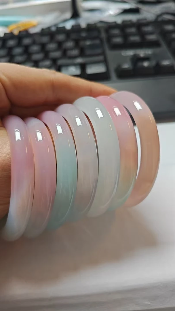 七彩玛瑙手镯多样性发其一C-904