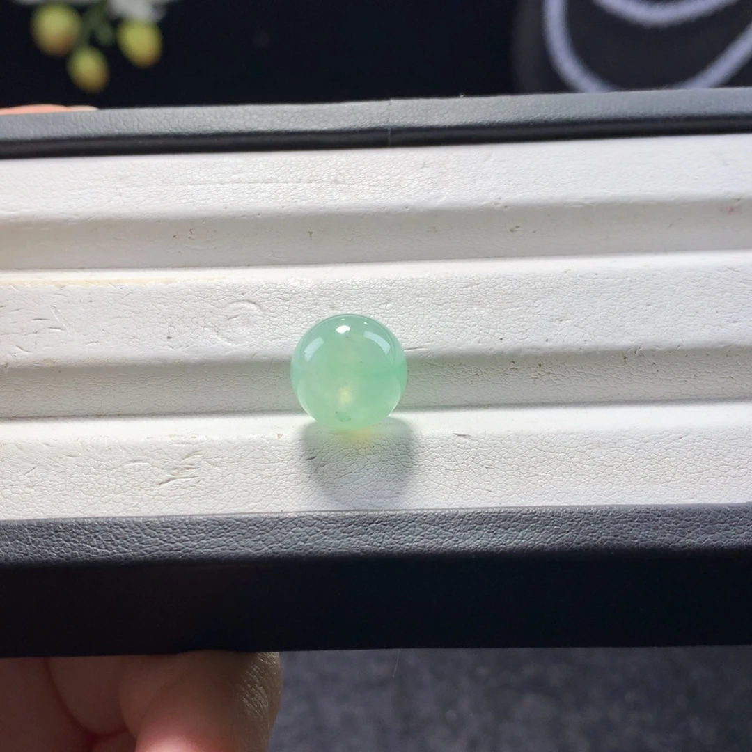 翡翠未镶嵌手串卡12冰甜绿