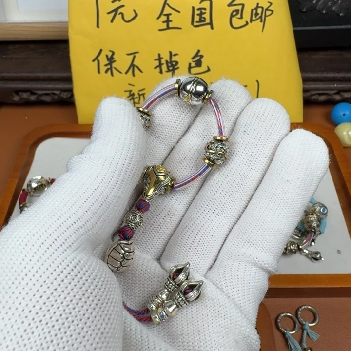 铜合金鎏金色三通套装