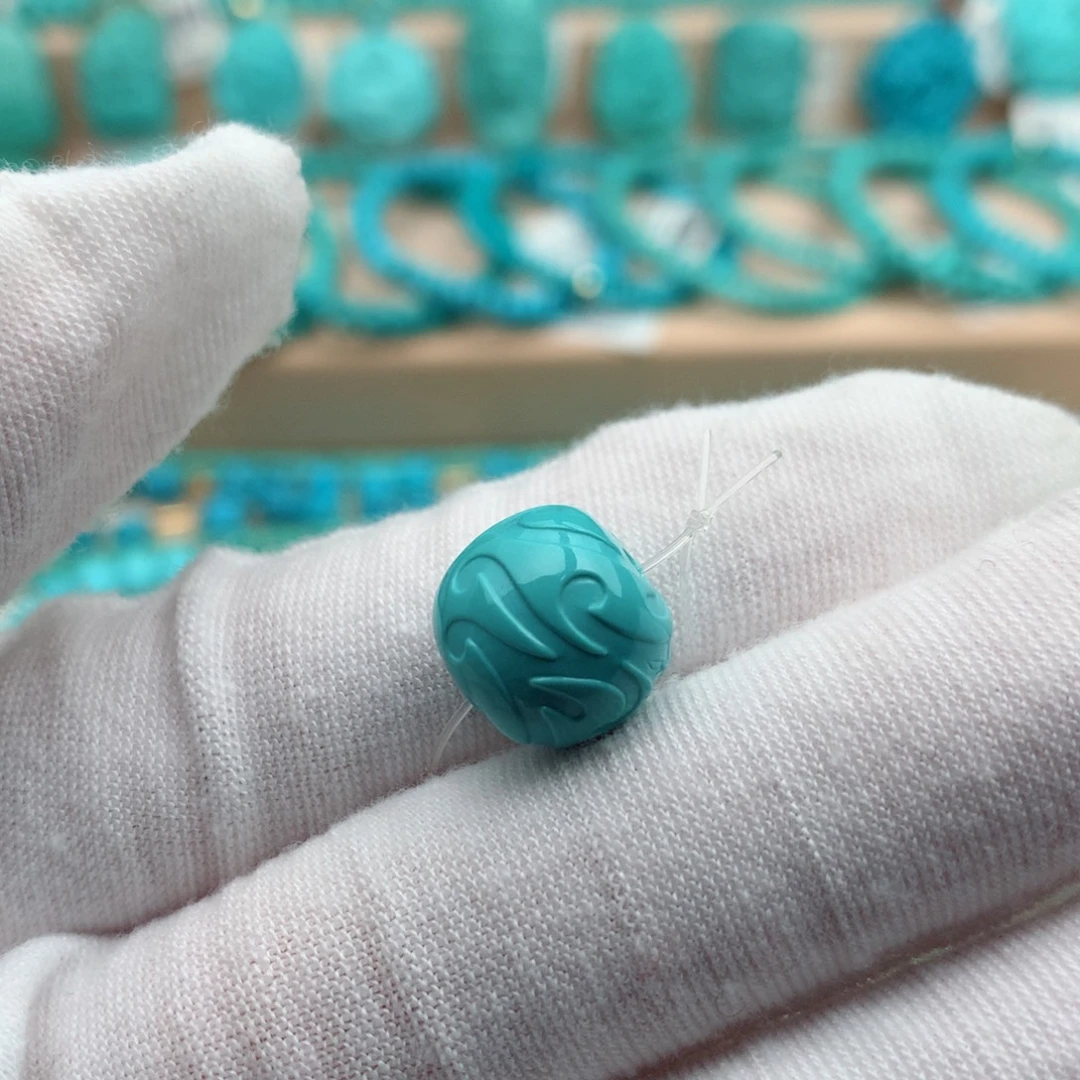 绿松石未镶嵌珠宝奇石13mm