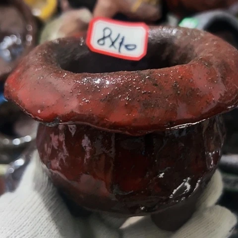 红陶粗陶花盆手工