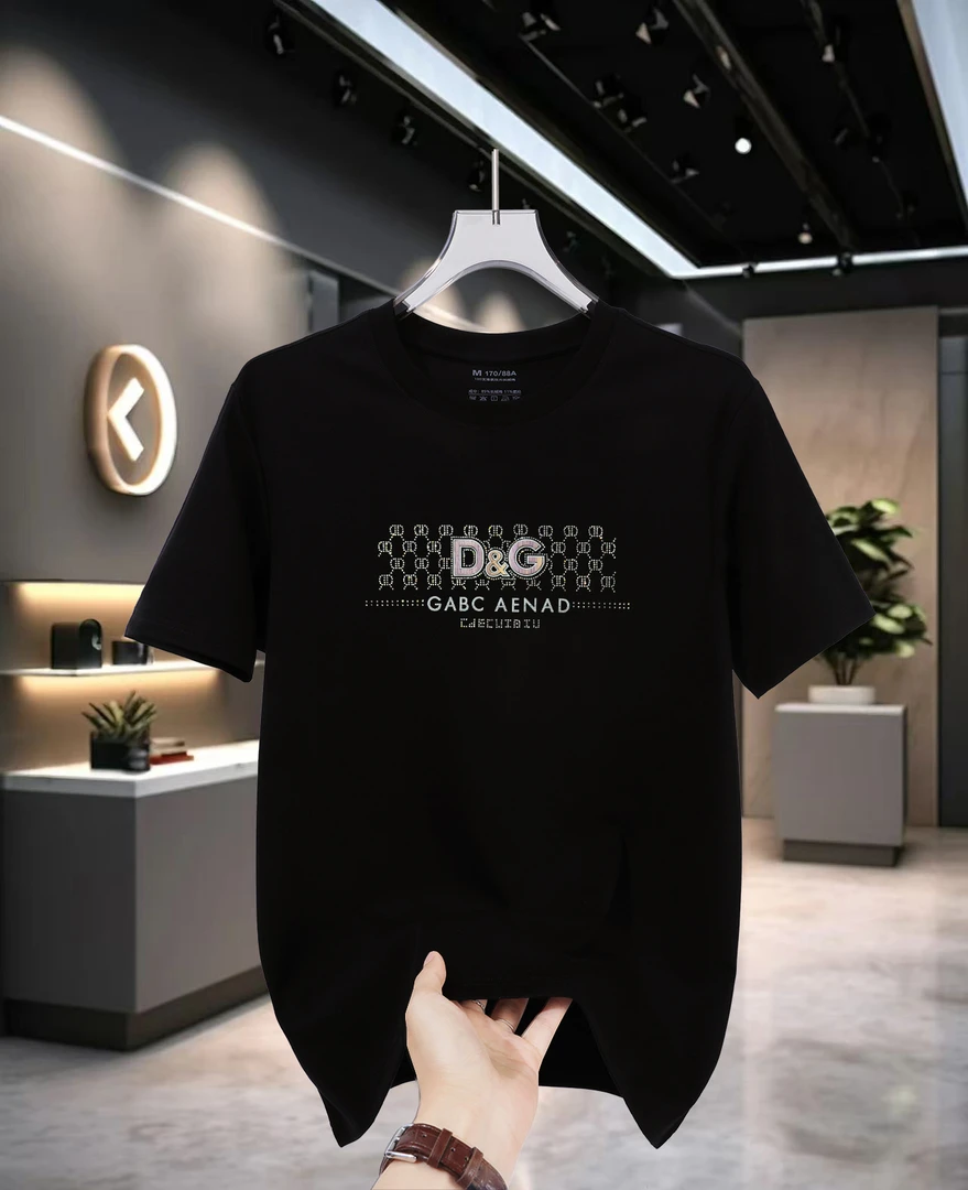 【100支液氨丝光长绒棉】夏季新款时尚款上衣爆款休闲圆领百搭短袖