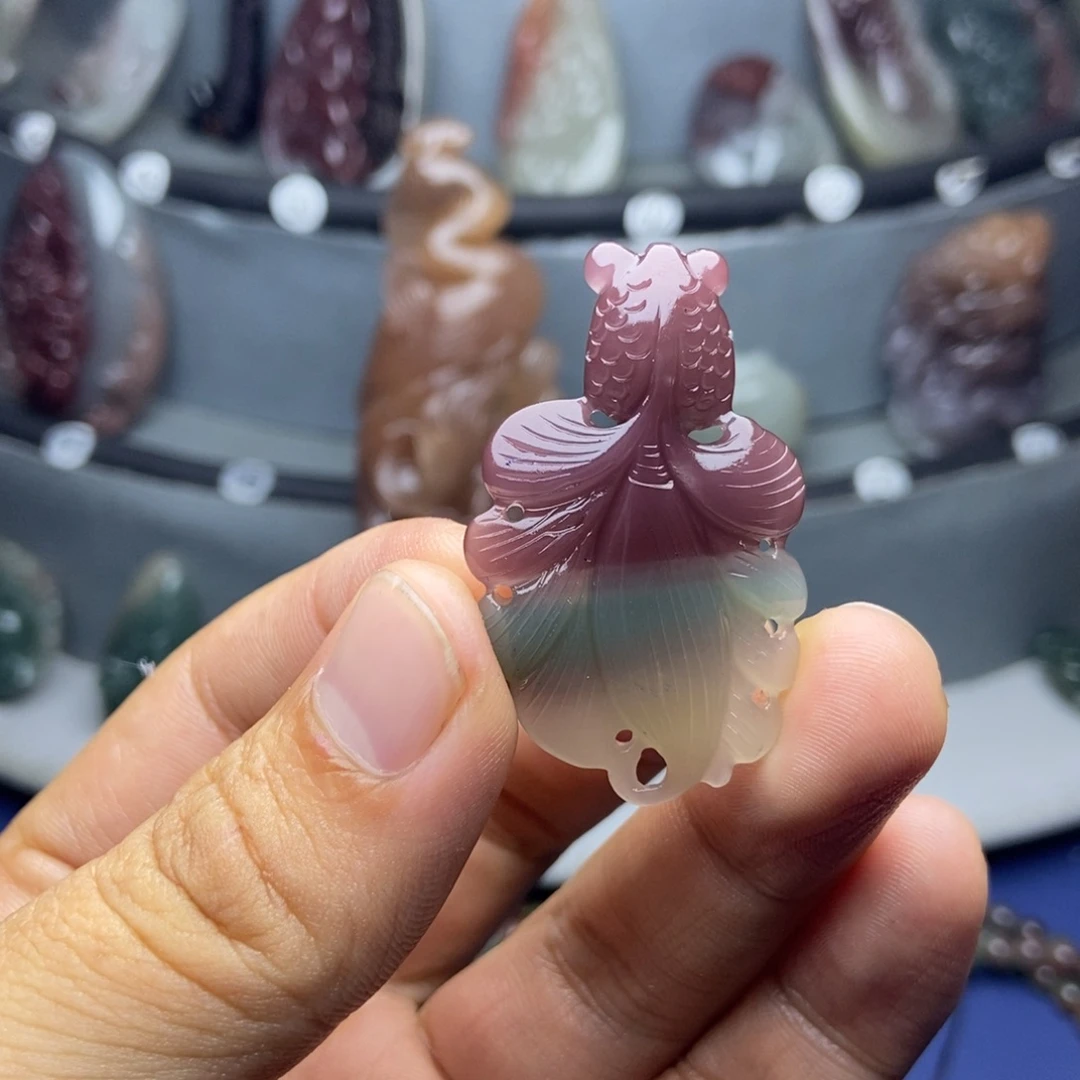 漂***云玛瑙/玉髓未镶嵌颈饰