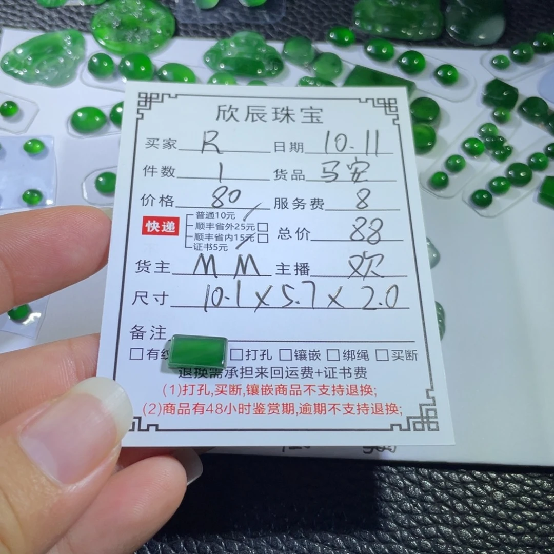 R***E翡翠未镶嵌吊坠(不含链)
