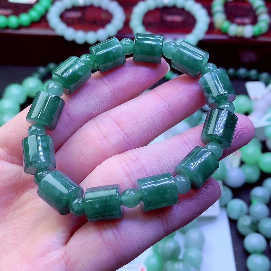 翡翠未镶嵌毛衣链