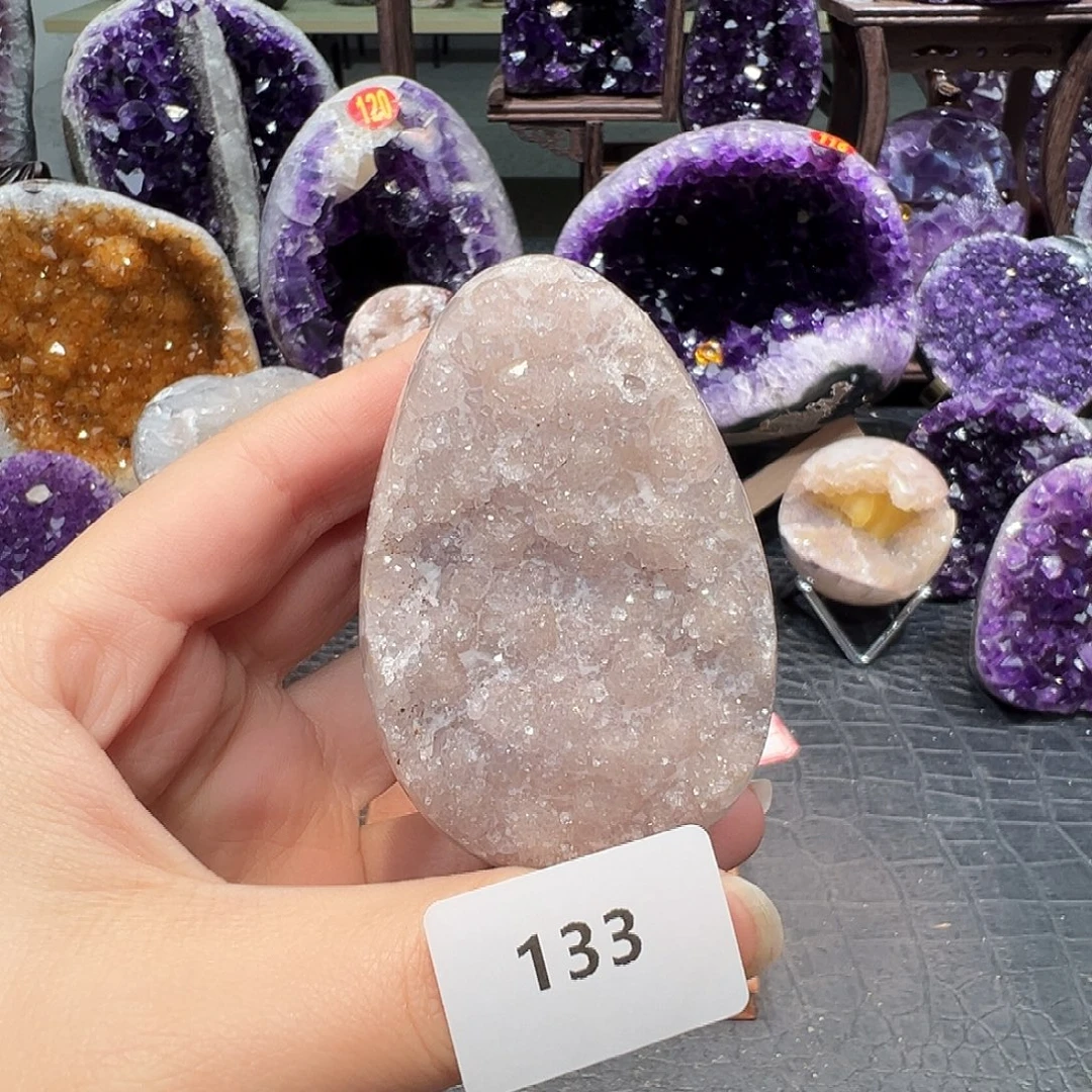 紫晶珠宝半成品未镶嵌