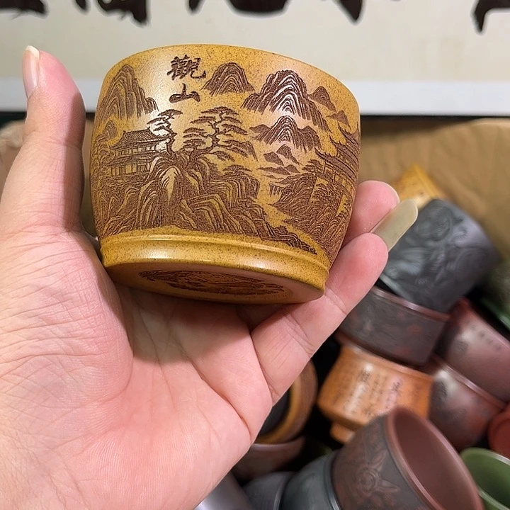 茶杯紫砂全手工紫砂主人杯