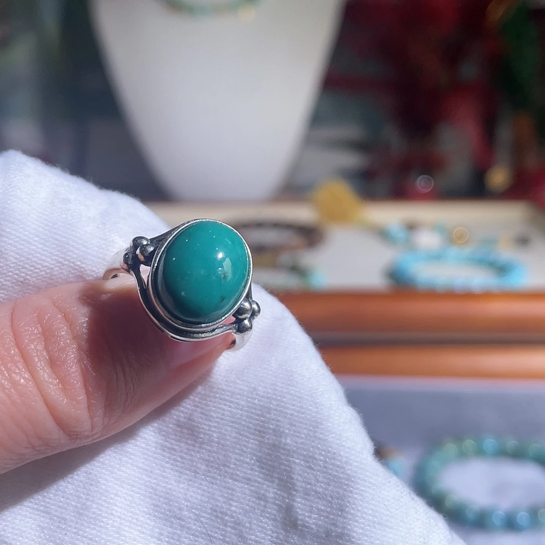 绿松石配饰银S925镶嵌