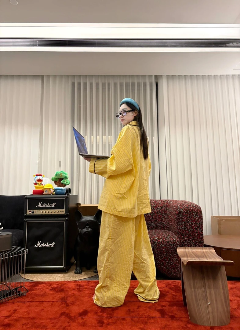 设计感多巴胺条纹2025年春秋季睡衣女长袖时尚韩版可外穿家居服