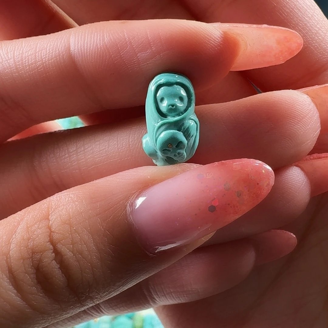 绿松石未镶嵌吊坠(不含链)阿飘