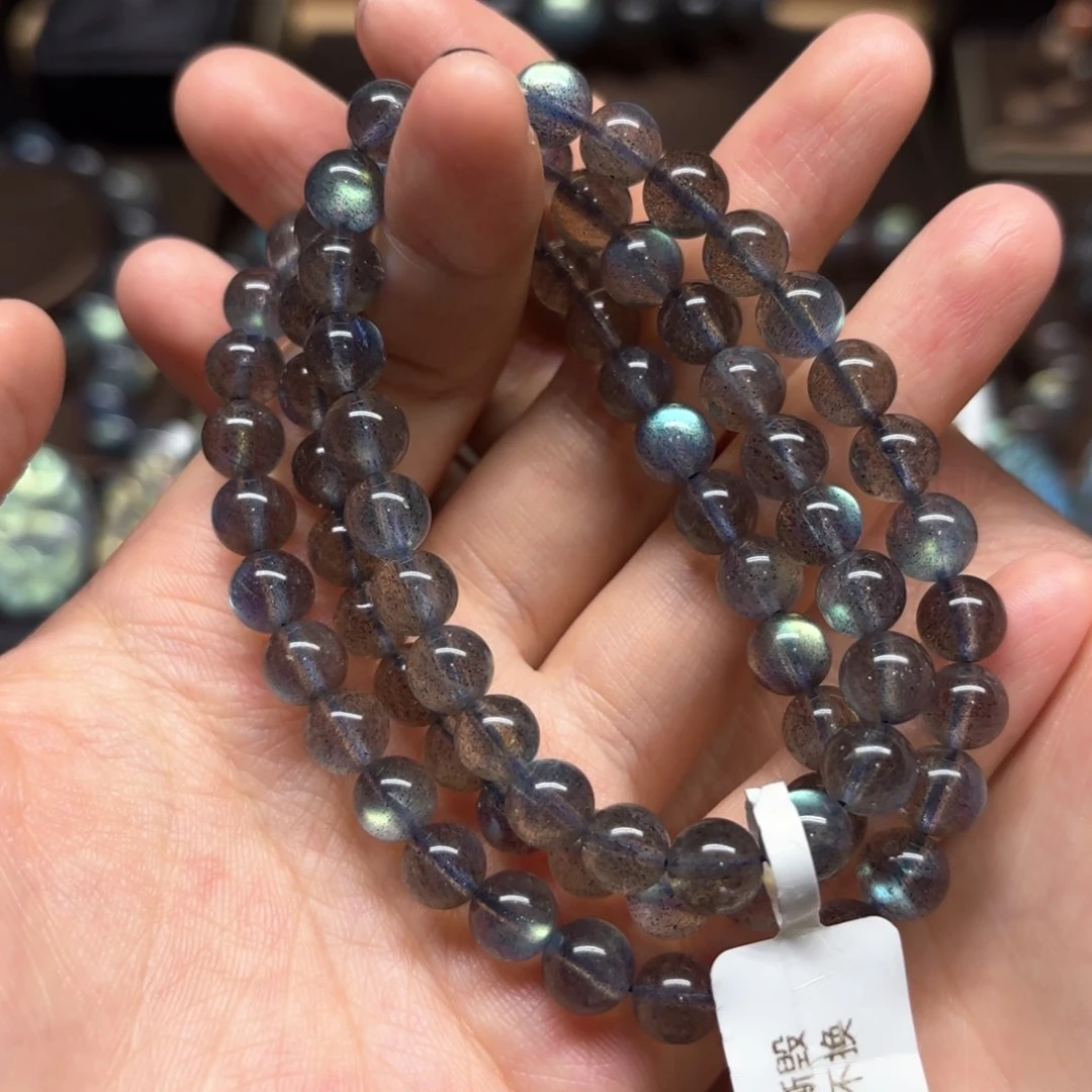 未镶嵌手链长石7mm左右