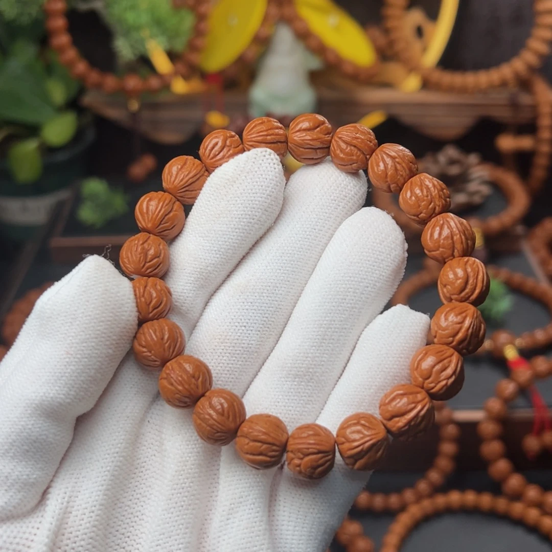 吊坠桃核1.2玉龙脊手串