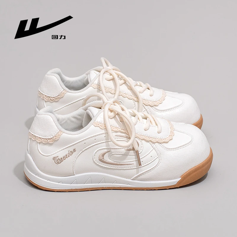 回力徳训鞋女2025冬季新款轻便舒适耐磨厚底学生休闲小白鞋女鞋子