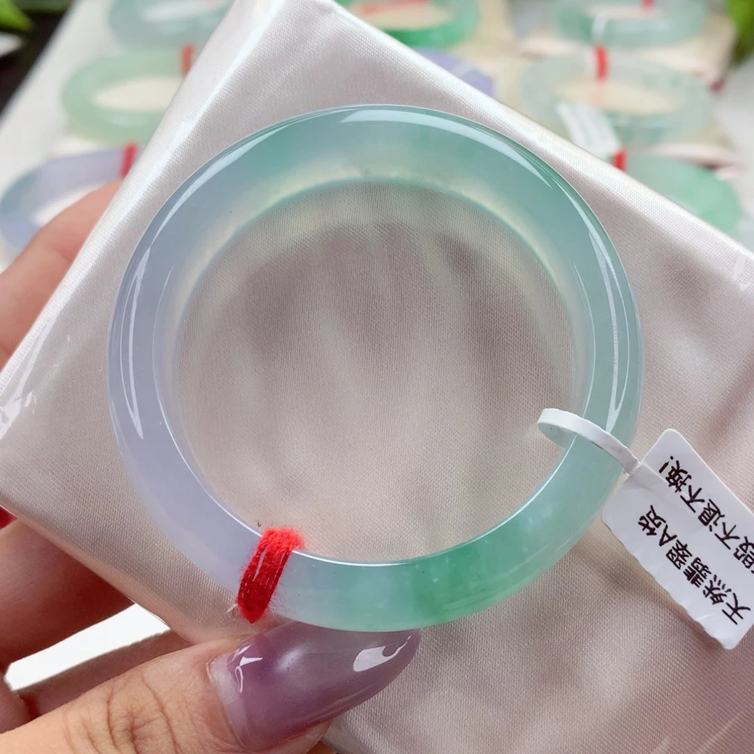 未镶嵌手镯翡翠51.1大大万品质！炸光，小柒