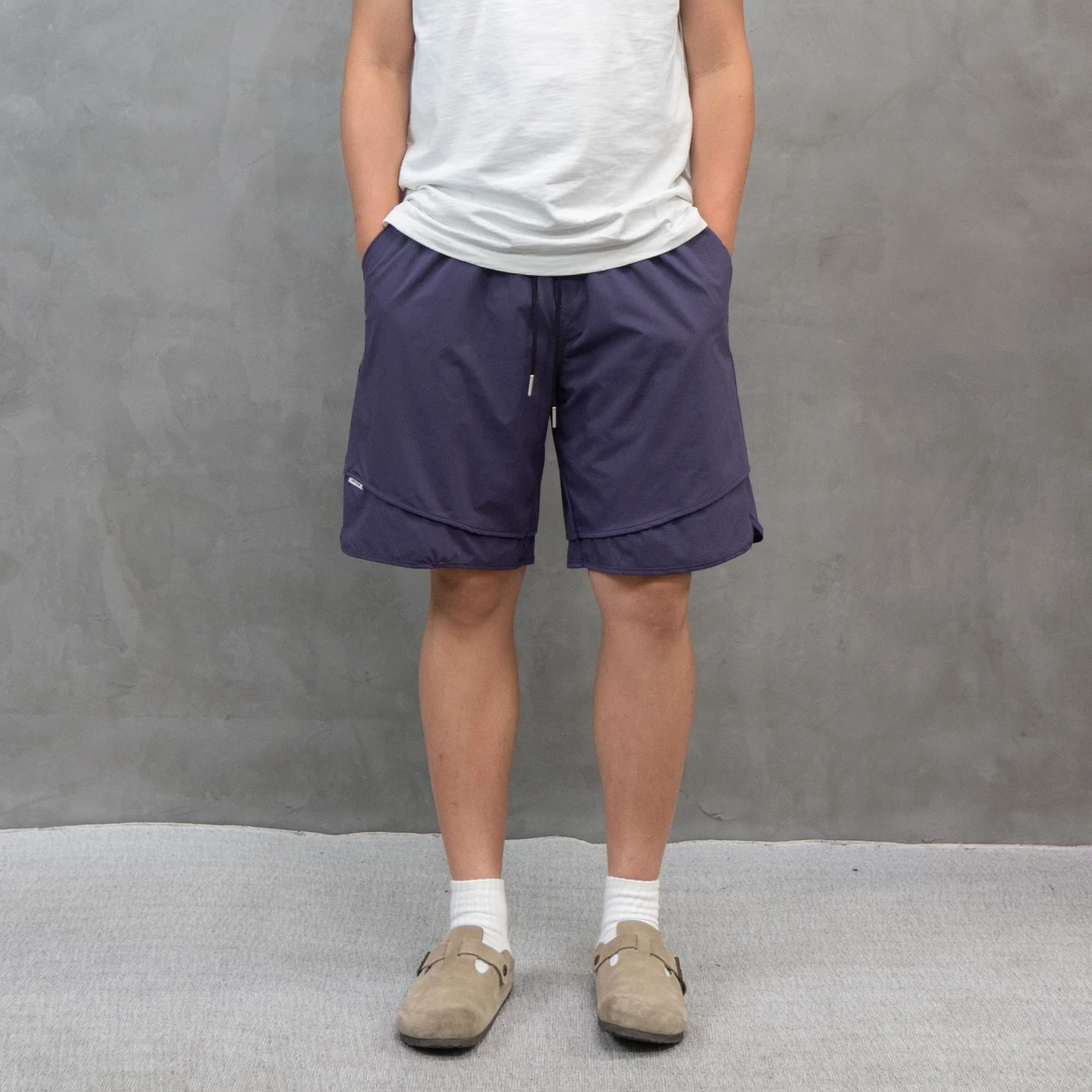 速干透气弹力多巴胺短裤DJ【988夏季抽绳休闲短裤】松紧腰运动