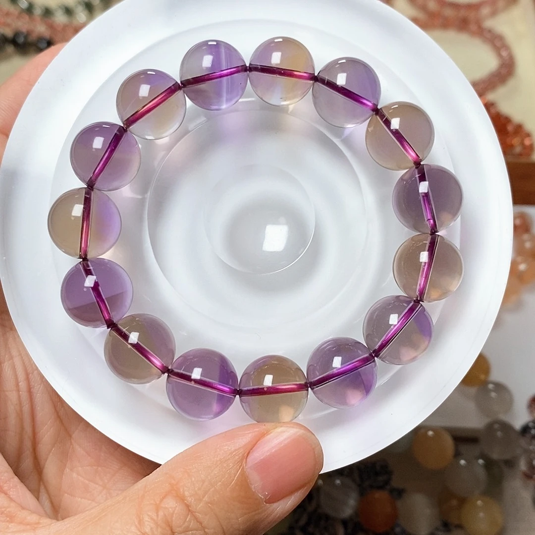 未镶嵌手链水晶紫黄晶