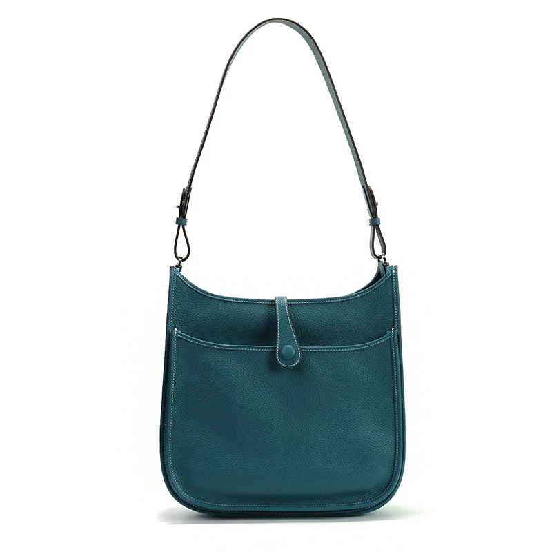 男包togo荔枝纹头层牛皮托特包2025新款斜挎包男单肩包