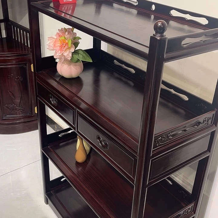 用***6架子黑酸枝木类茶水架