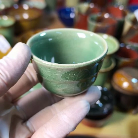 无****瓷片磁州窑五厂盘碗壶杯有瑕疵