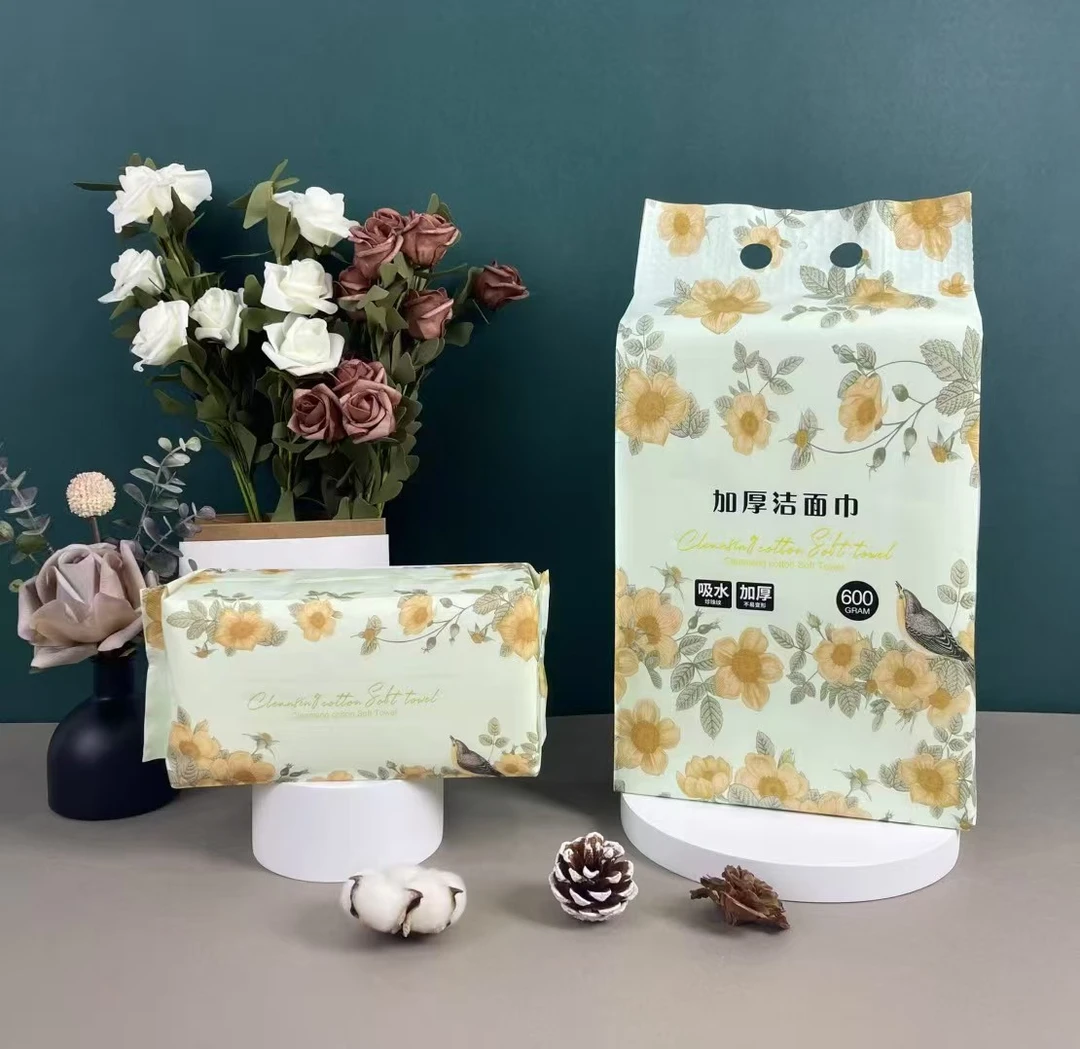 闭月之言可悬挂一次性洗脸巾干湿两用宝宝手口棉柔巾家庭款抽取式