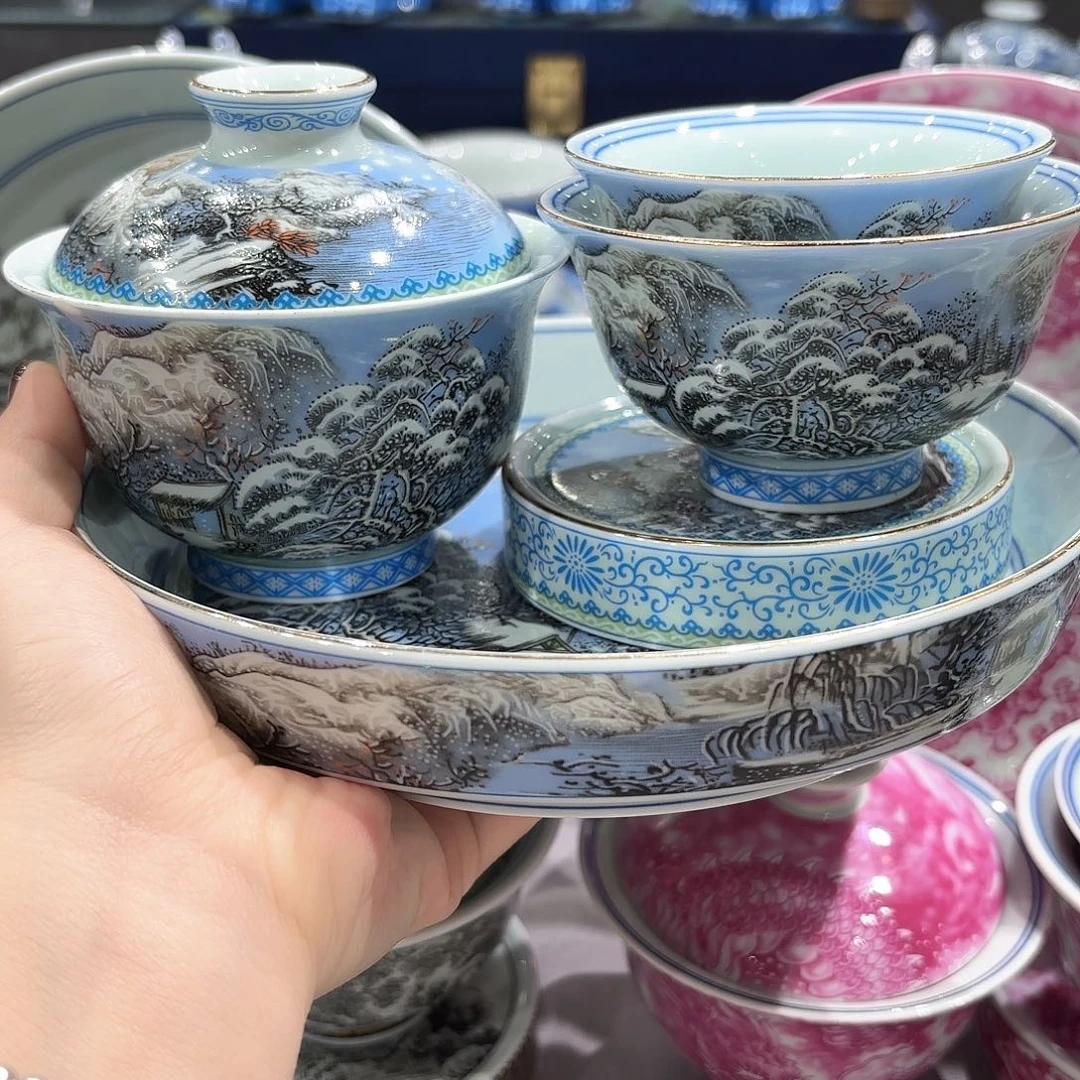 瓷片景德镇瓷器精品展示