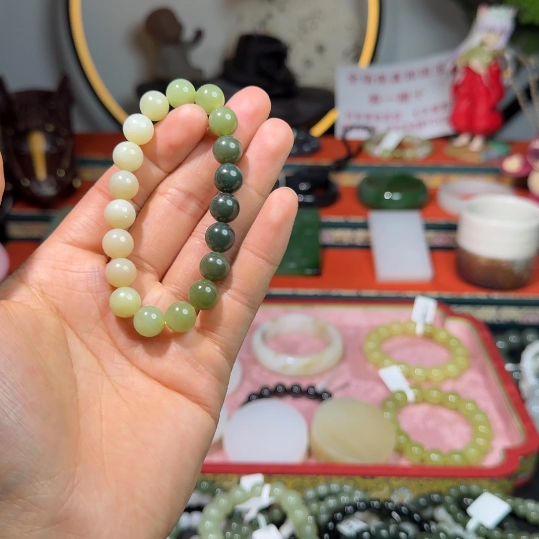 和田玉手串未镶嵌