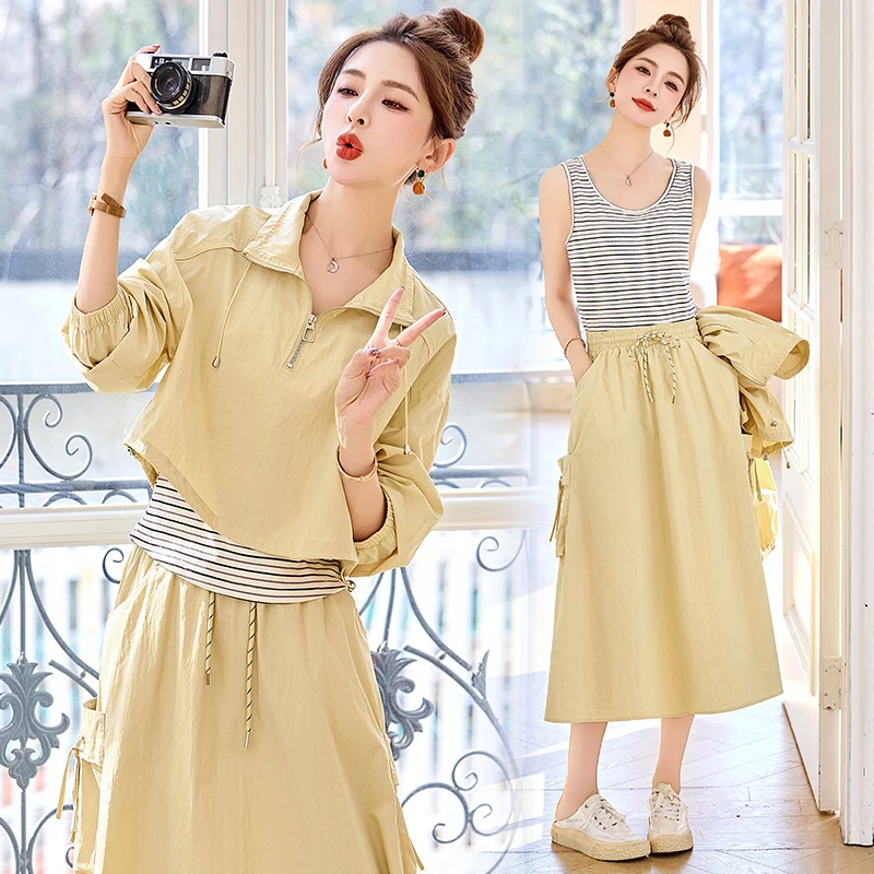 时尚套装女装显瘦休闲减龄气质韩版夏季时尚收腰洋气春秋小个子