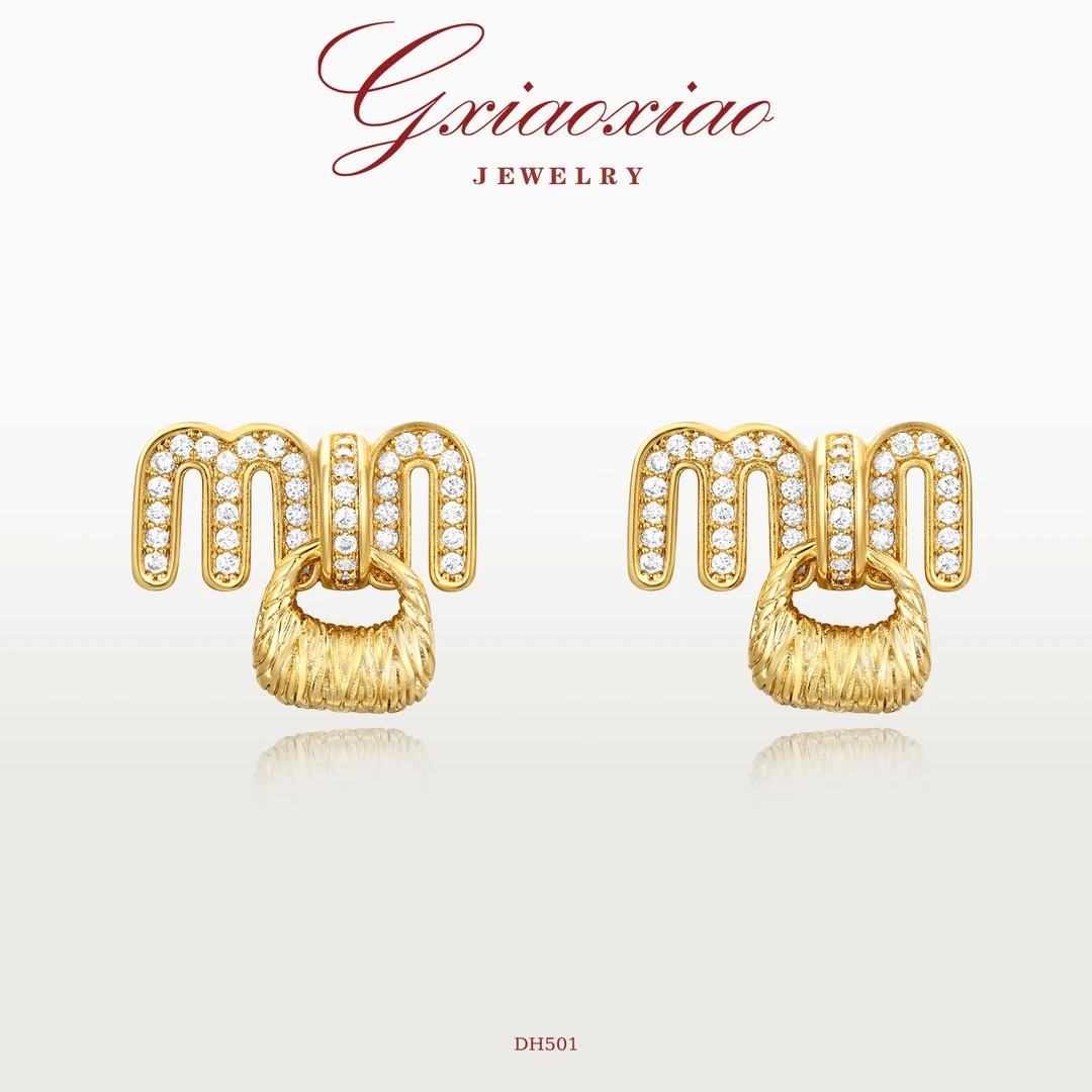 G XIAOXIAO 镀K金 【物华奇迹】法式时尚气质复古耳环 DH501