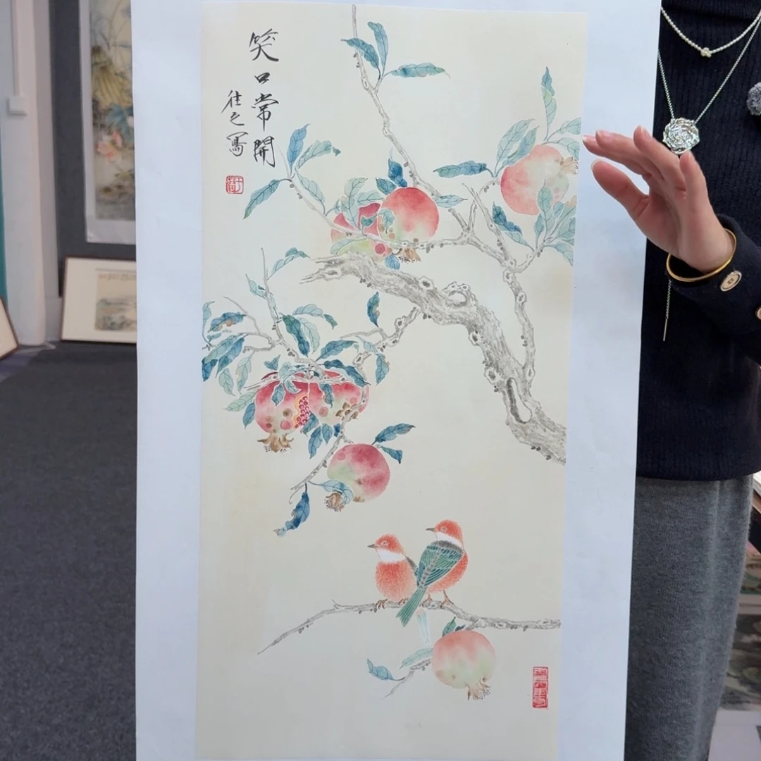 国画国画作品山水花鸟纯手绘