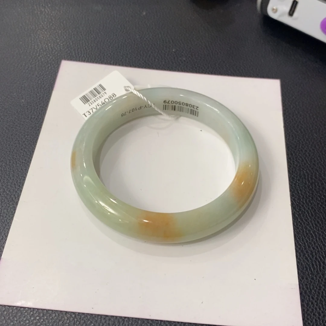 翡翠未镶嵌手镯15号55正圈