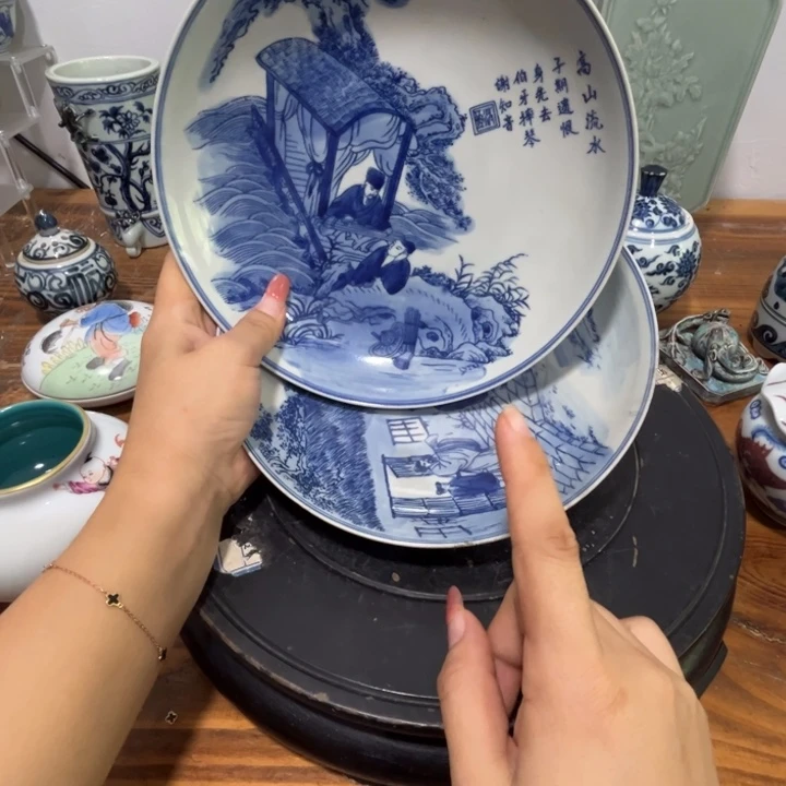 摆件淡**志景德镇陶瓷艺术品