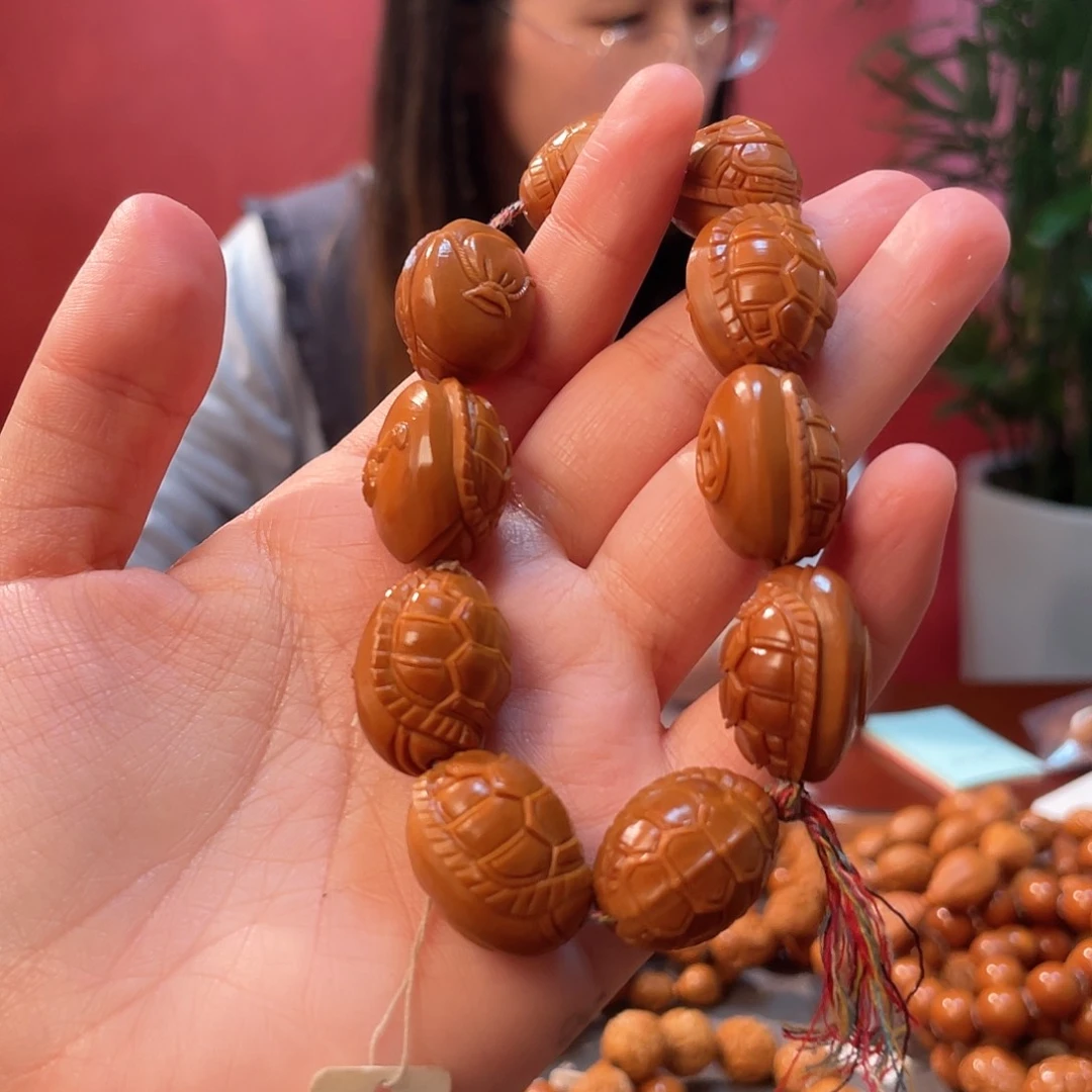 橄榄核手串王**_1.8富甲天下