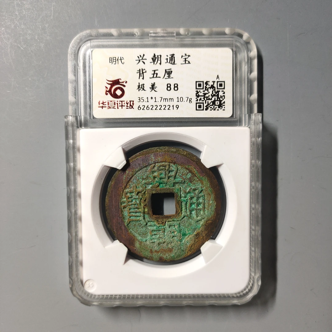 90610-11 兴朝通宝背五厘