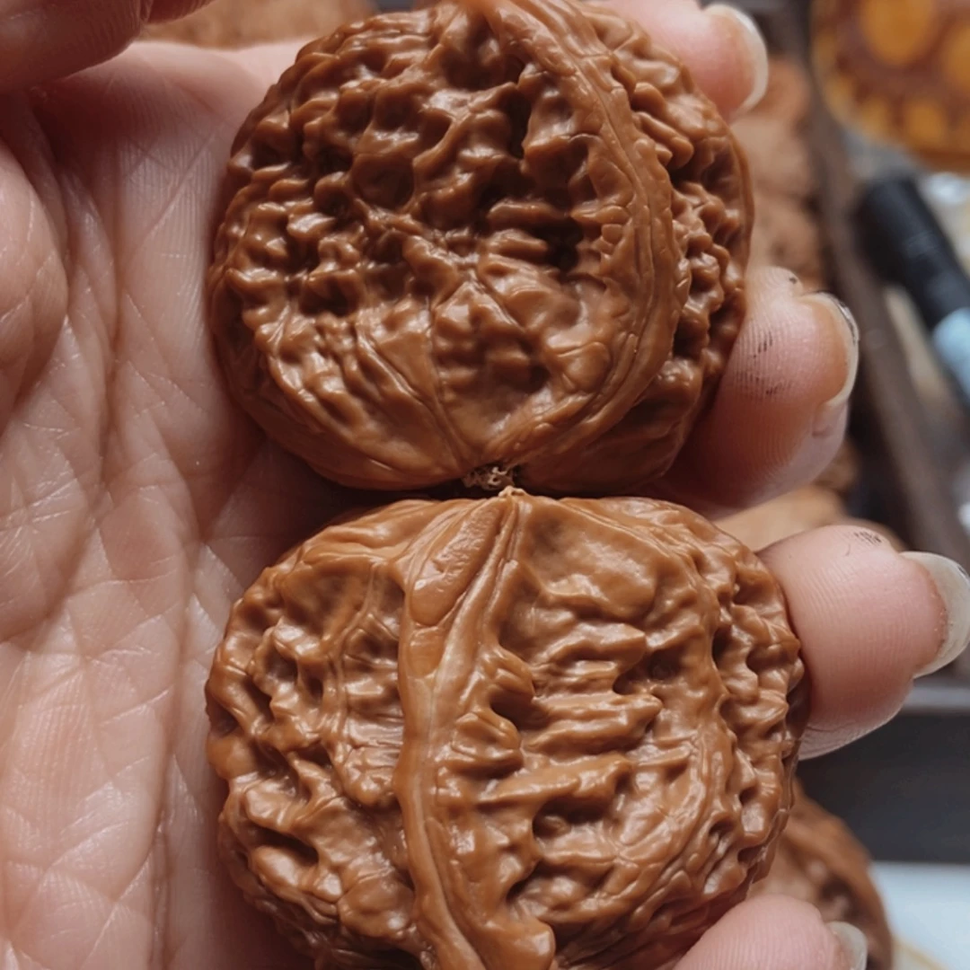 领***悟手串文玩核桃白狮子