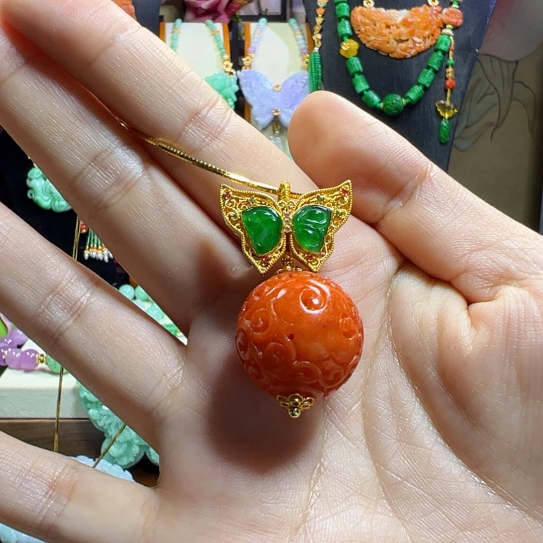 南***y翡翠未镶嵌毛衣链数量改6