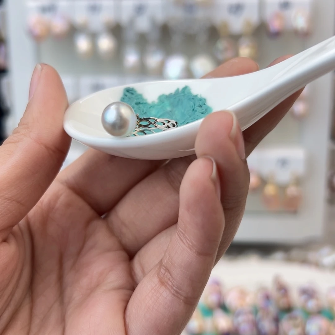 淡水珍珠戒指银S925镶嵌