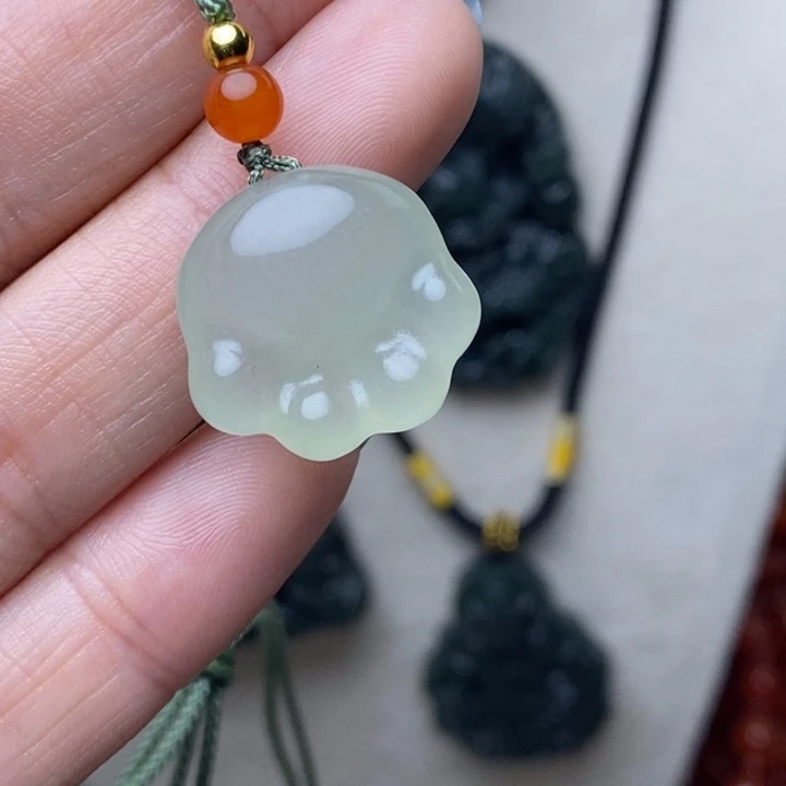 石材东陵玉猫爪吊坠多样性发货