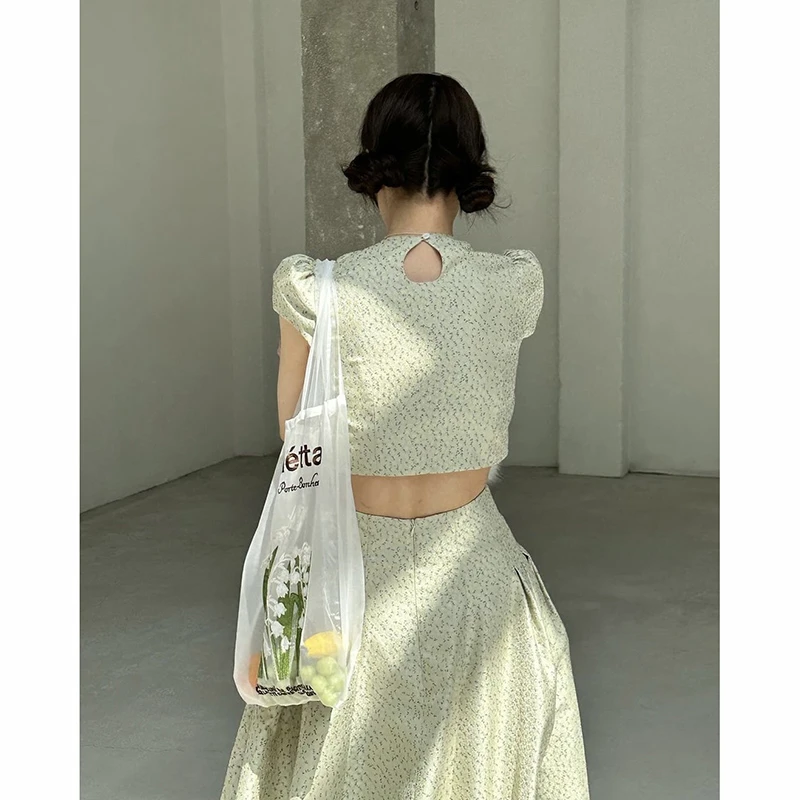 韩货-小碎花套装2025夏季女韩系设计师款fletta