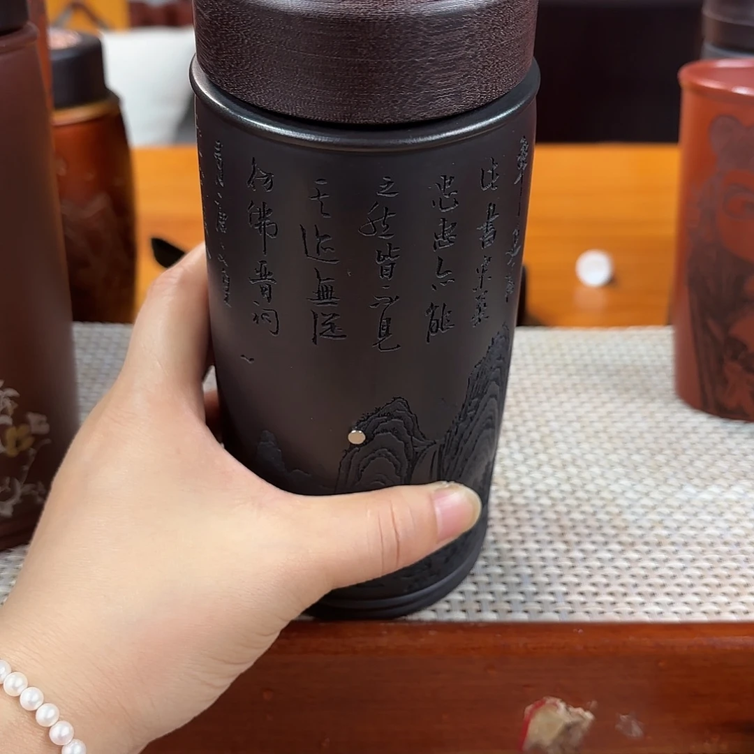 紫砂茶杯宜兴紫砂杯