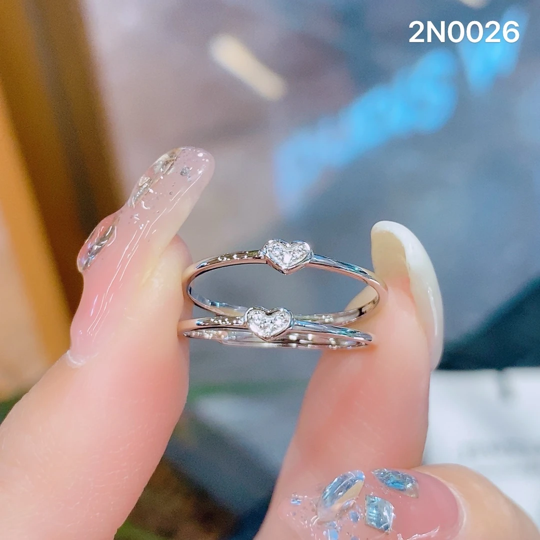 925银戒指 时尚小爱心戒指